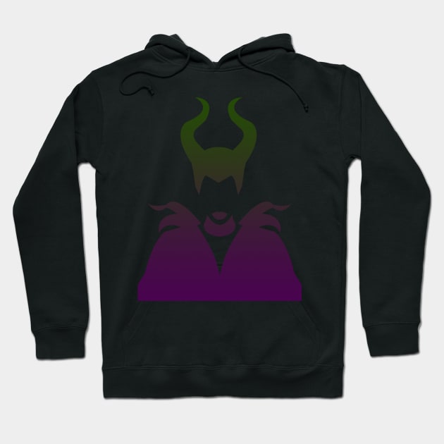 Maleficent Ombre / Purple and Green Hoodie by ijsw